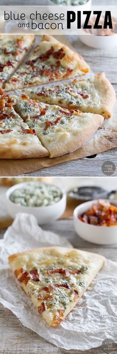 Blue Cheese and Bacon Pizza