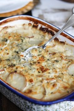 Blue Cheese Potatoes Au Gratin