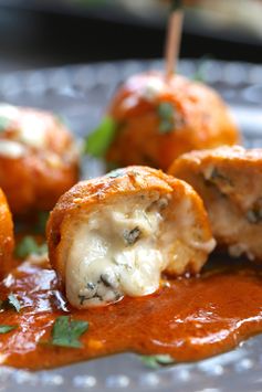 Blue Cheese Stuffed Buffalo Chicken Meatballs