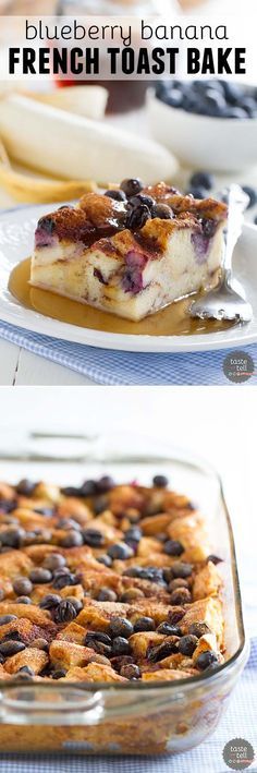 Blueberry Banana French Toast Bake