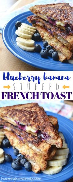 Blueberry Banana Stuffed French Toast