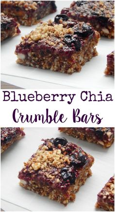 Blueberry Chia Crumble Bars