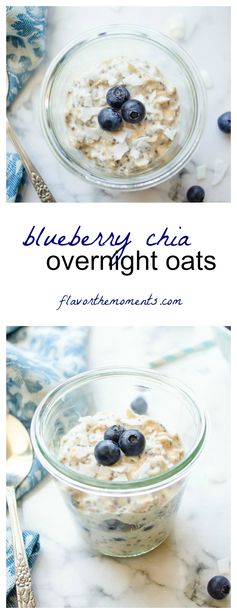 Blueberry Chia Overnight Oats