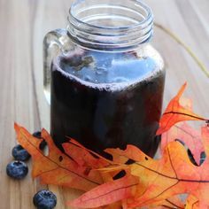 Blueberry Cider Punch Bowl