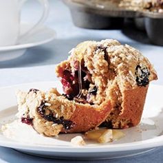 Blueberry-Coconut-Macadamia Muffins