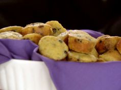 Blueberry Corn Muffins with Vanilla Butter