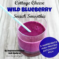 Blueberry Cottage Cheese Smoothie