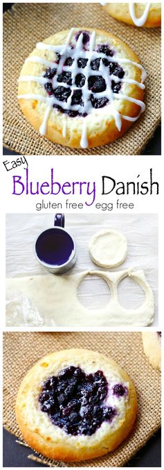 Blueberry Danishes (Gluten Free Egg Free