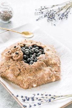 Blueberry Galette with Lavender & a Pecan Crust