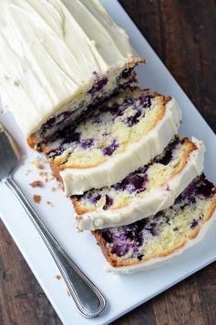 Blueberry Lime Cream Cheese Pound Cake