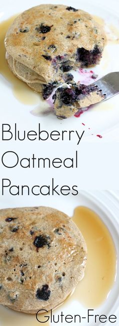 Blueberry-Oatmeal Pancakes