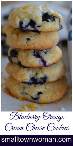 Blueberry Orange Cream Cheese Cookies