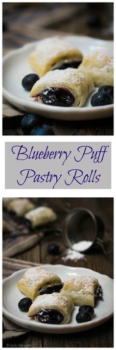 Blueberry Puff Pastry Rolls