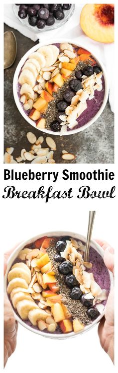 Blueberry Smoothie Breakfast Bowl