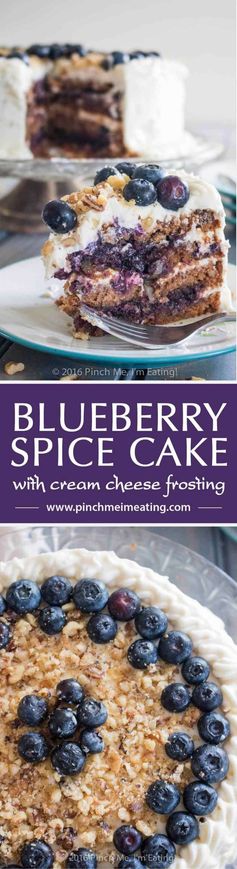 Blueberry Spice Cake with Cream Cheese Frosting