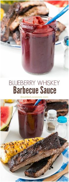 Blueberry Whiskey Barbecue Sauce