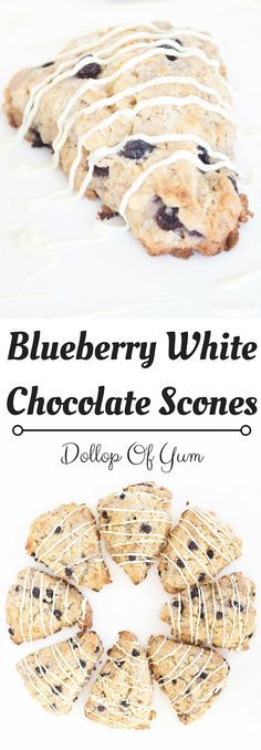 Blueberry White Chocolate Scones