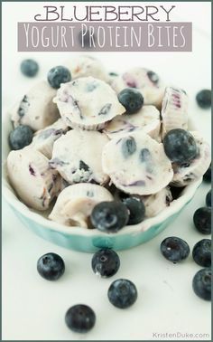 Blueberry Yogurt Protein Bites