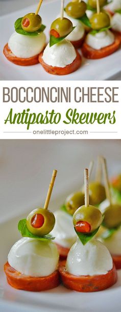 Bocconcini Cheese Antipasto Skewers