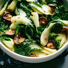 Bok Choy and Mushroom Stir-Fry