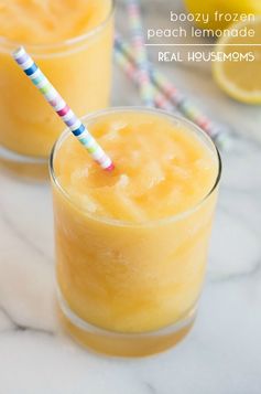 Boozy Frozen Peach Lemonade