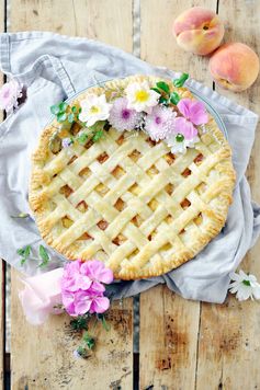 Bourbon Brown Sugar Peach Pie