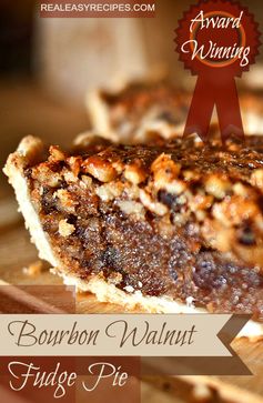 Bourbon Walnut Fudge Pie