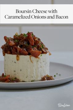 Boursin Cheese with Caramelized Onions and Bacon