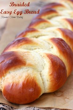 Braided easy egg bread