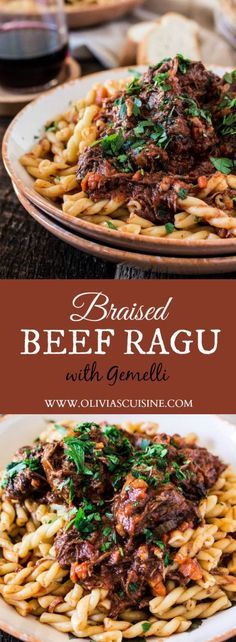 Braised Beef Ragu with Gemelli