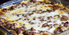 Breakfast Sausage Croissant Bake