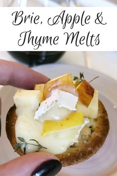 Brie, Apple and Thyme Melts