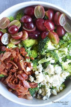 Broccoli Bacon Grape Blue Cheese Salad