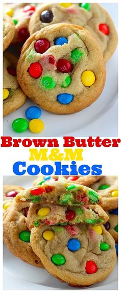 Brown Butter M&M Cookies