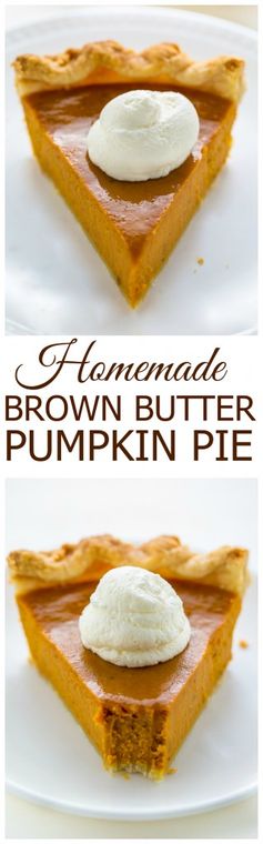 Brown Butter Pumpkin Pie