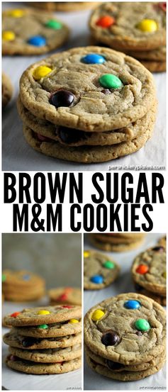 Brown Sugar M&M Cookies