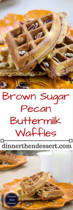 Brown Sugar Pecan Buttermilk Waffles