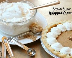 Brown sugar whipped cream