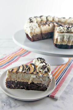 Brownie Bottom Peanut Butter Ice Cream Pie