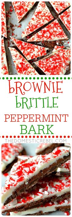 Brownie Brittle Peppermint Bark