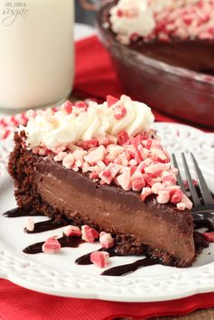 Brownie Brittle Peppermint Chocolate Pie