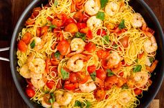 Bruschetta Shrimp Pasta