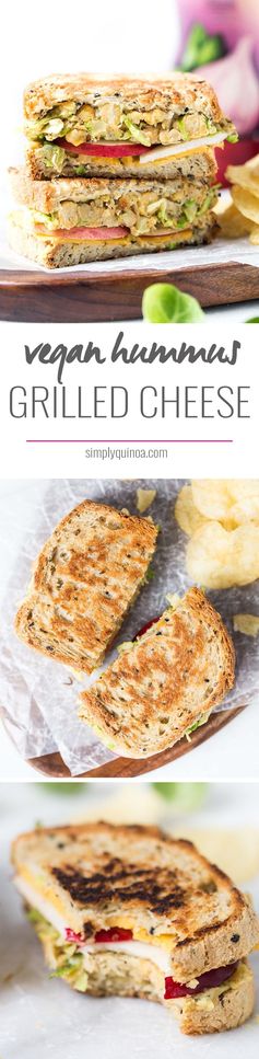 Brussels Sprout & Hummus Grilled Cheese Sandwich