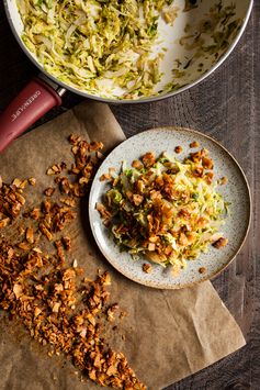 Brussels Sprout Hash with Coconut Bacon