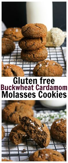 Buckwheat Cardamom Molasses Cookies