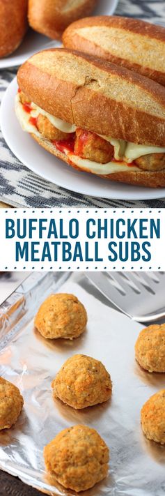 Buffalo Chicken Meatball Subs