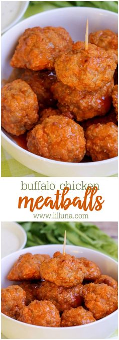 Buffalo Chicken Meatballs