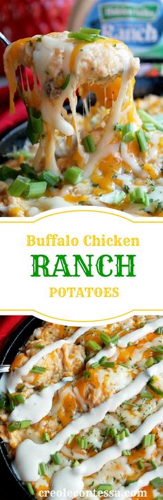 Buffalo Chicken Ranch Potato Casserole with Hidden Valley® Ranch