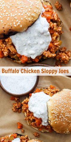 Buffalo Chicken Sloppy Joes