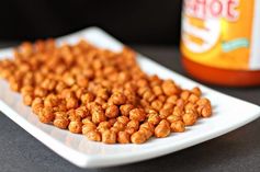 Buffalo Hot Sauce Roasted Chickpeas